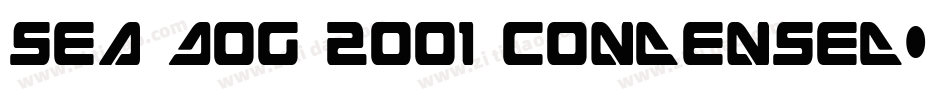 Sea Dog 2001 Condensed字体转换